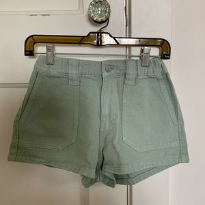 Pacsun Sage Green Utility Cargo Shorts